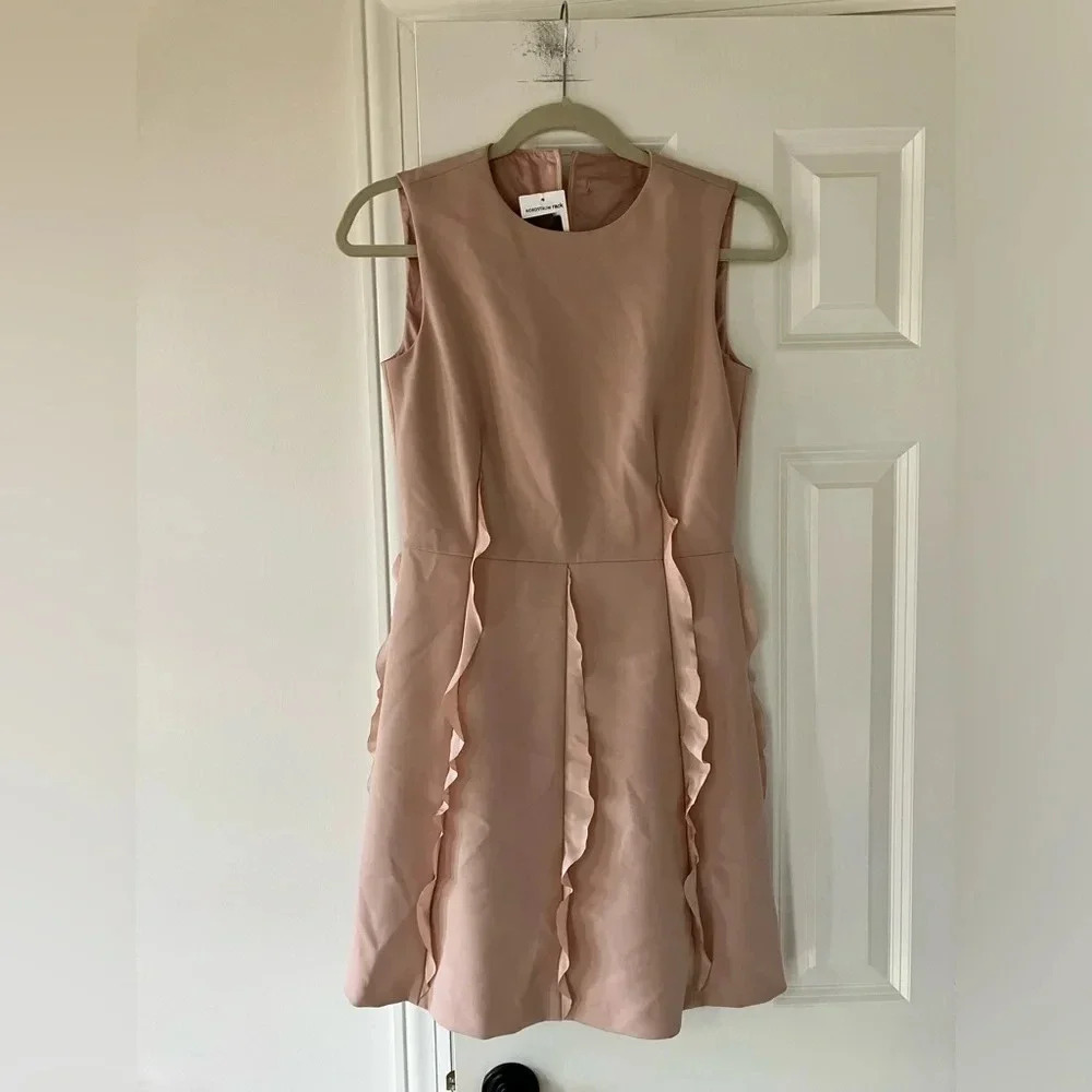 Valentino Spa Pink Ruffle Skirt Dress, Sz 40 (US Small 4-6)